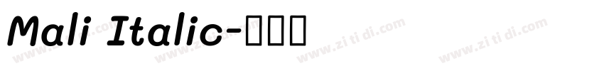 Mali Italic字体转换